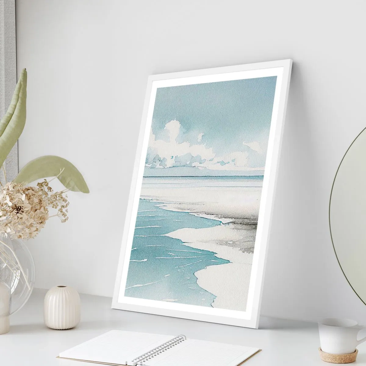 Poszter fekete keretben - Szelíd dagály - 70x100 cm