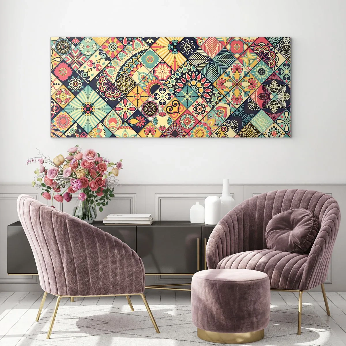 Üveg kép - Marokkói hangulat - 100x40 cm