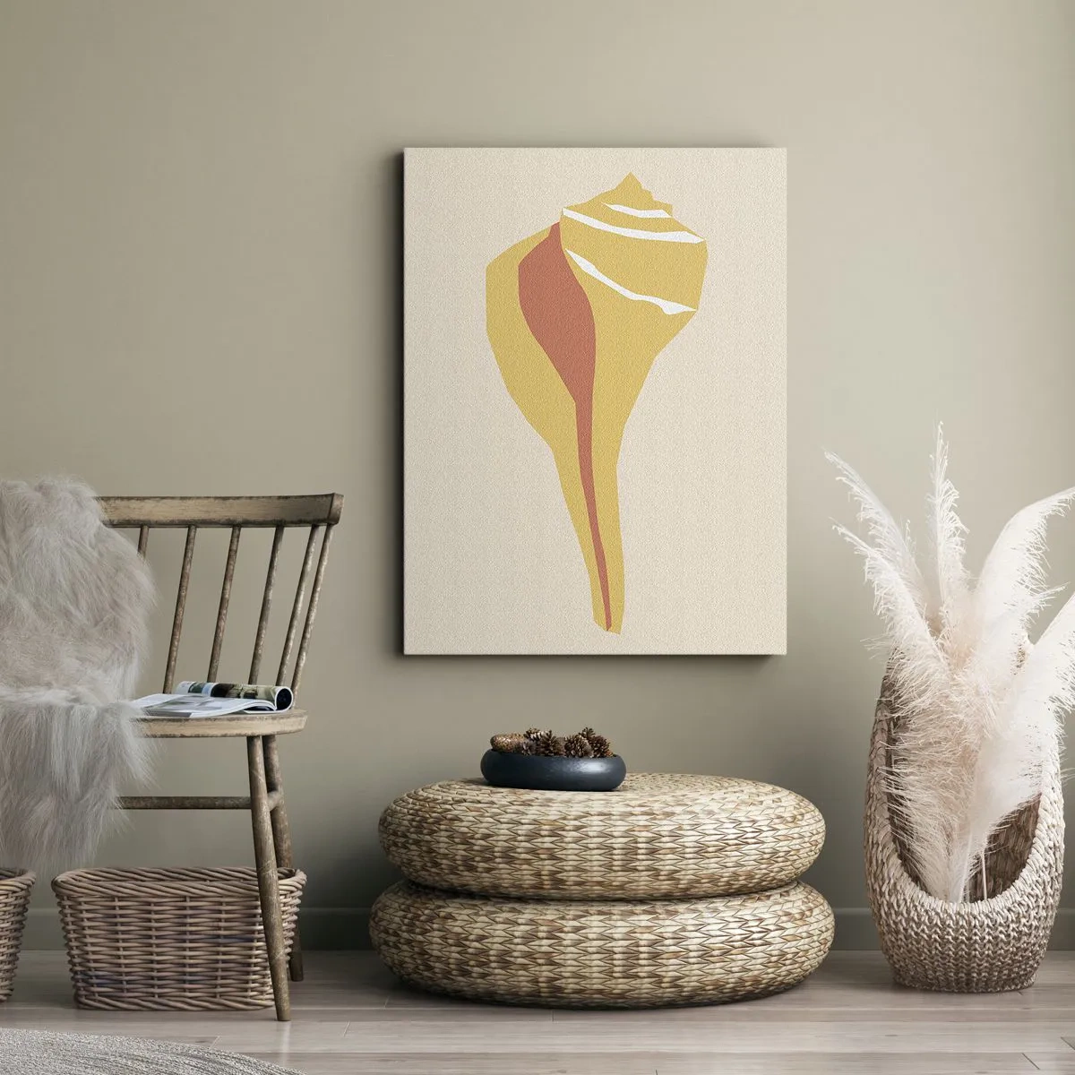 Vászonkép - Szerves absztrakció - növekedés - 80x120 cm