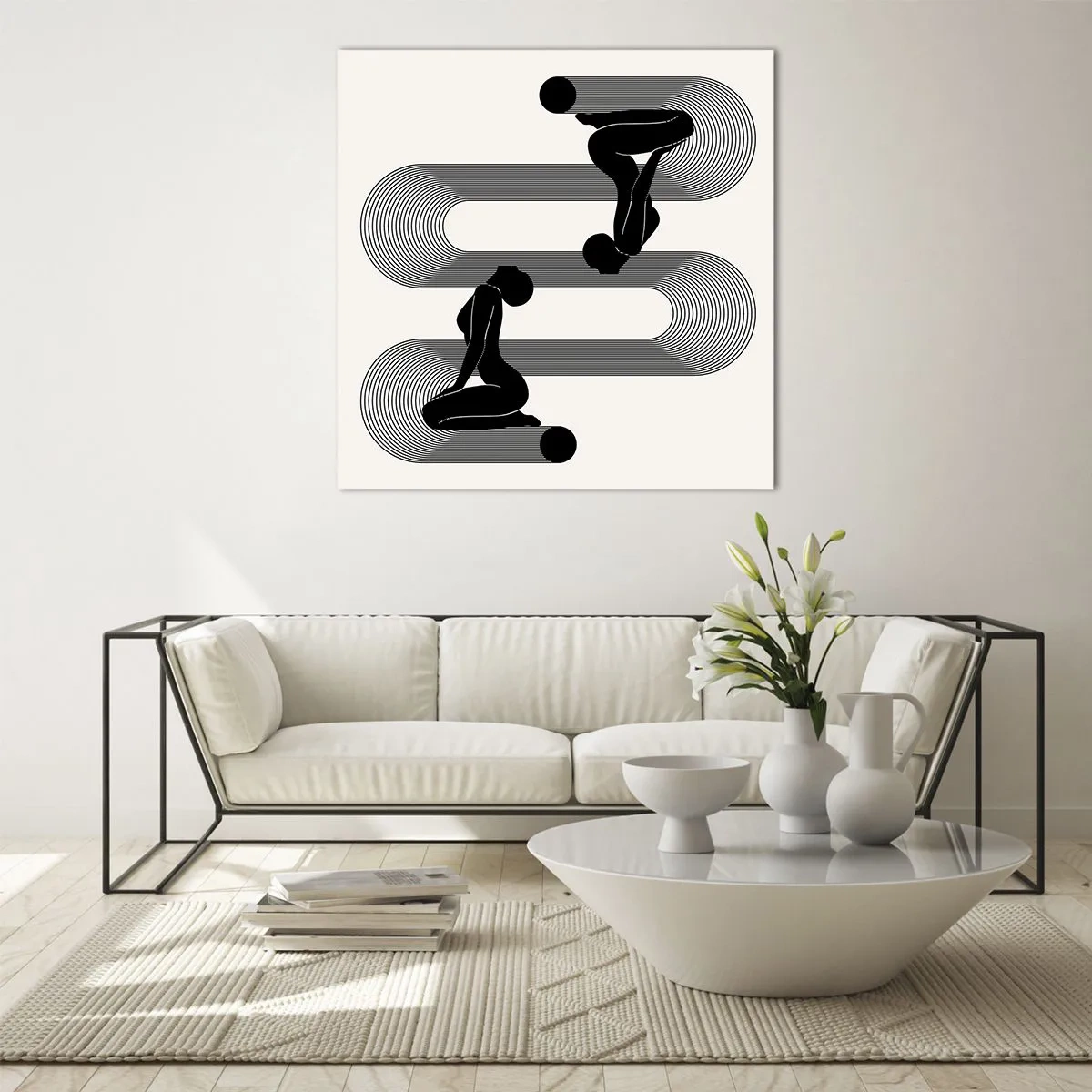 Üveg kép - Érzéki szimmetria - 60x60 cm