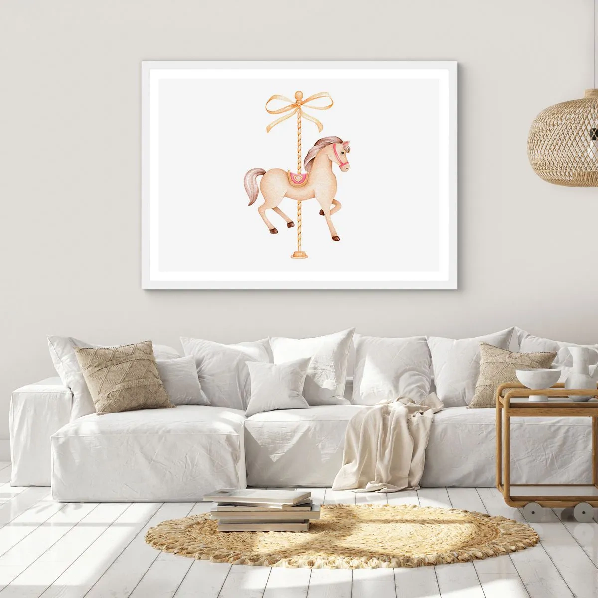 Poszter fekete keretben - Kecses vágtával - 100x70 cm