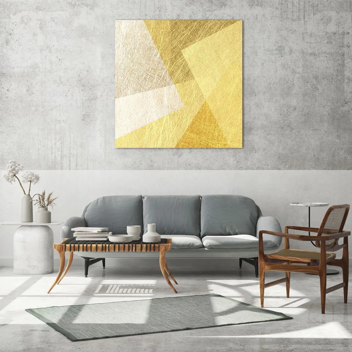 Üveg kép - A geometria időjárása - 30x30 cm