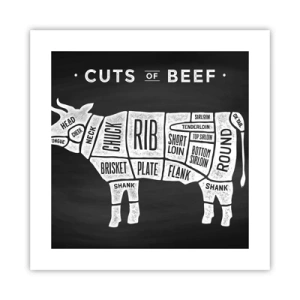 Poszter - Mészáros ábécéskönyve - 40x40 cm