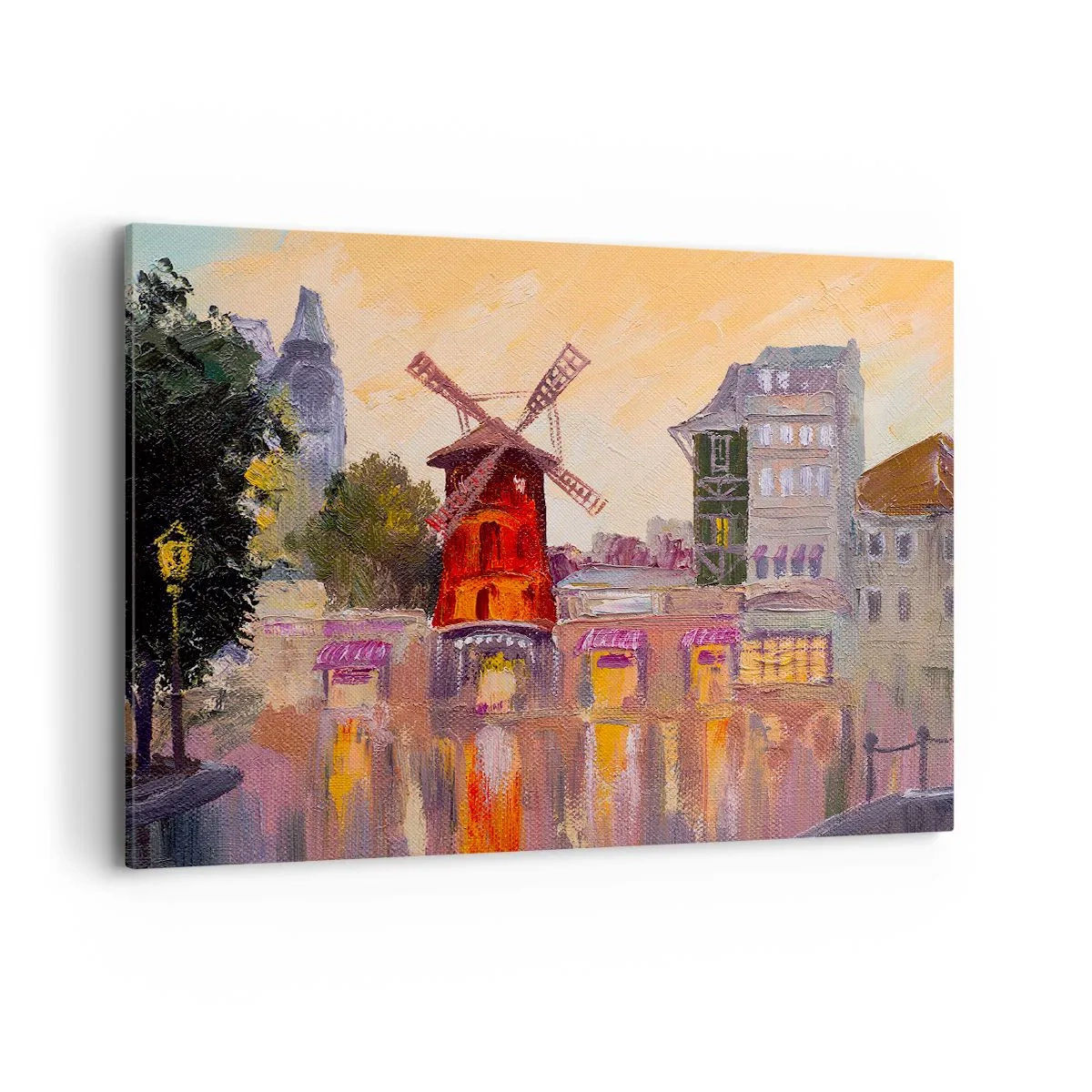 Vászonkép - Párizsi ikonok - Moulin Rouge - 100x70 cm