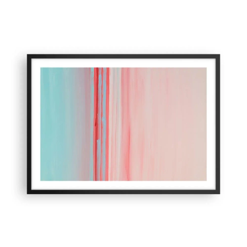 Poszter fehér keretben - Absztrakció hajnalban - 70x50 cm