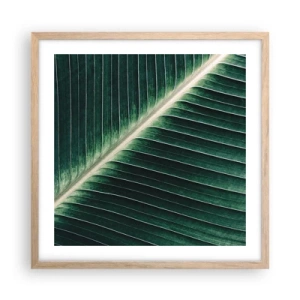 Poszter világos tölgy keretben - A természet ritmusa - 50x50 cm