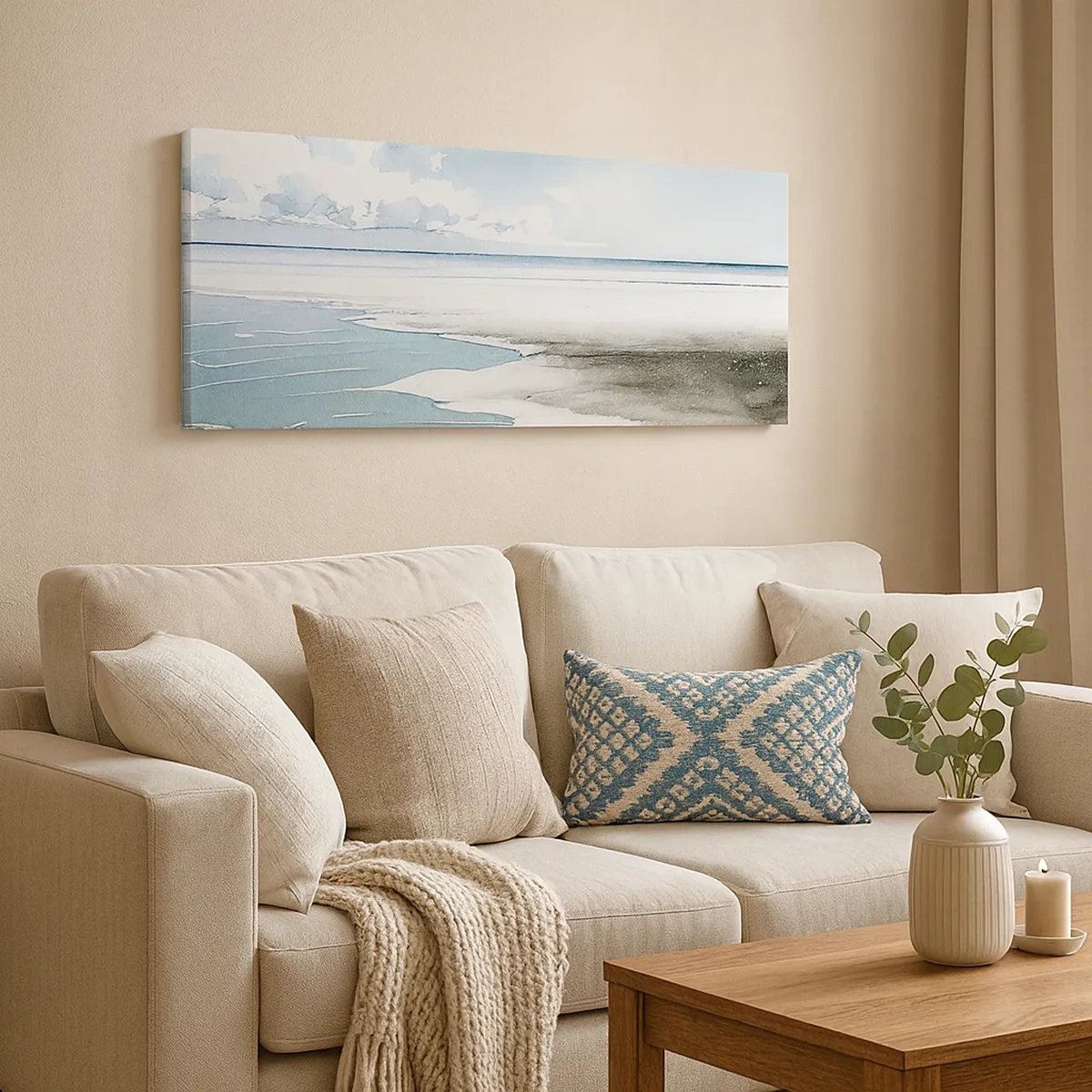 Vászonkép - Szelíd dagály - 30x30 cm