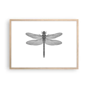 Poszter világos tölgy keretben - A természet precizitása - 70x50 cm