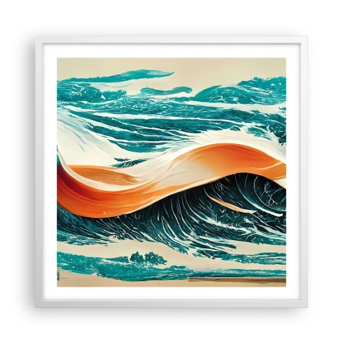 Poszter fekete keretben - Szörfös álma - 60x60 cm