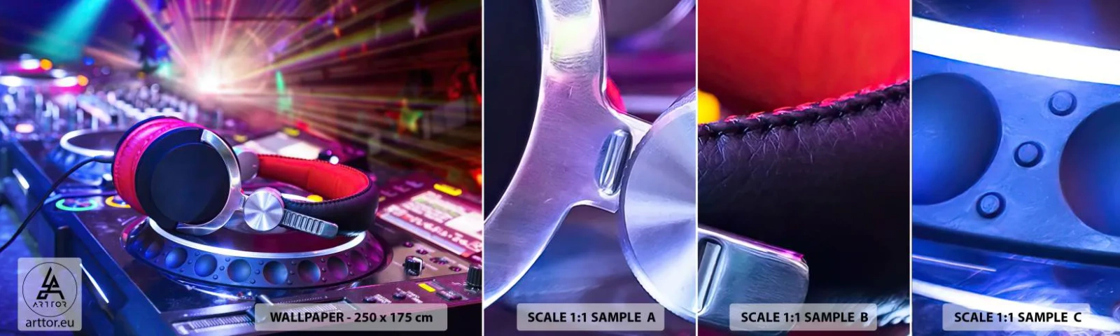 Fotótapéta Minta Öntapadós Deluxe Sticker - Fog, történni fog - Zene, Zenei Stúdió, Fejhallgató - 100x30 cm