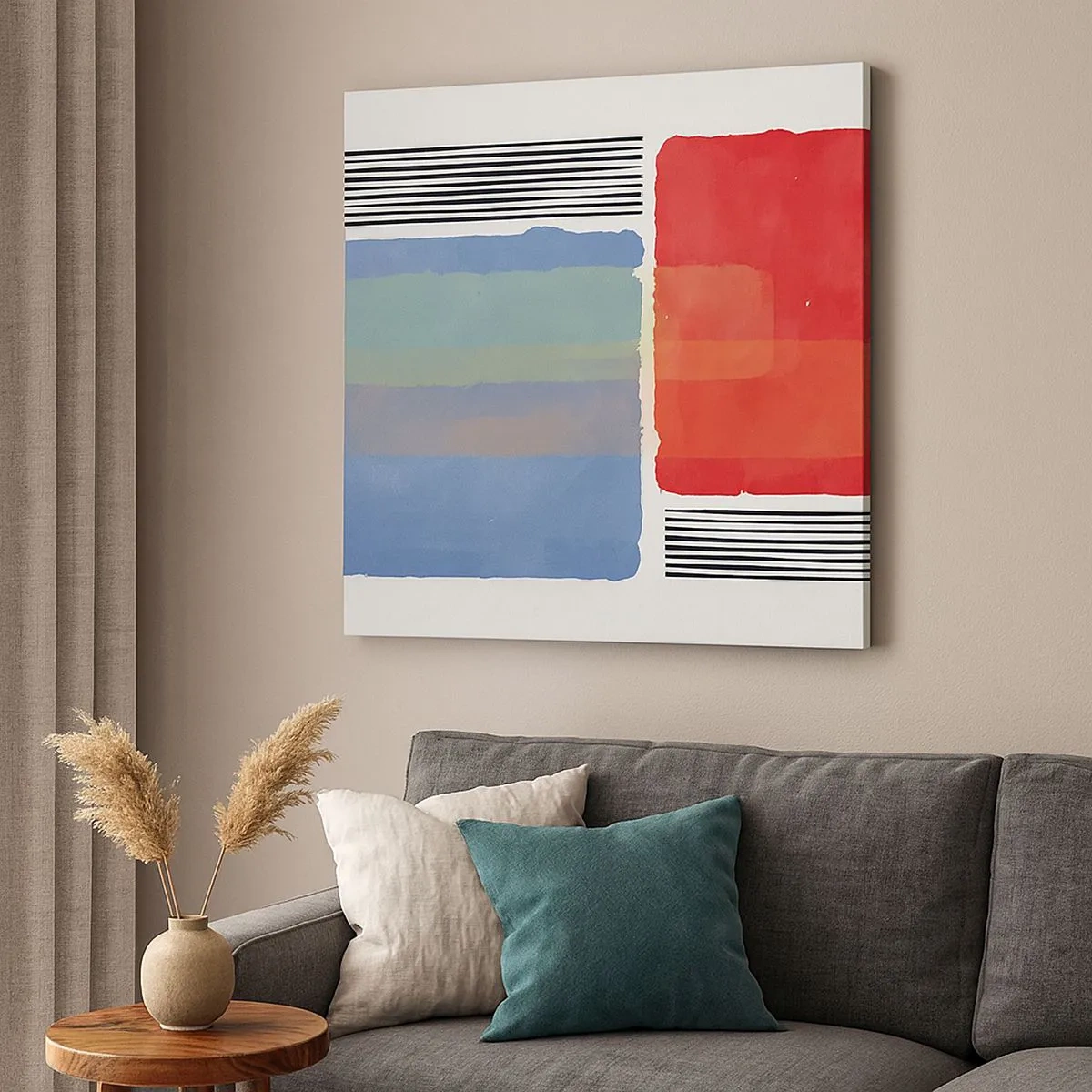 Vászonkép - A geometria szelleme és betűje - 30x30 cm