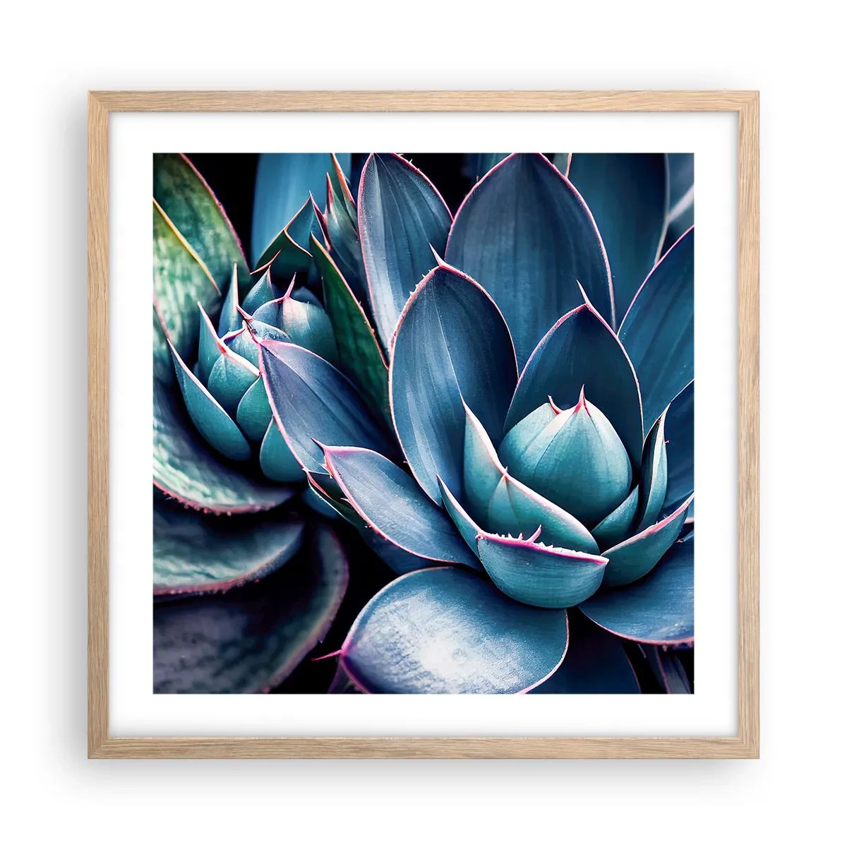 Poszter világos tölgy keretben - Életerő - 50x50 cm