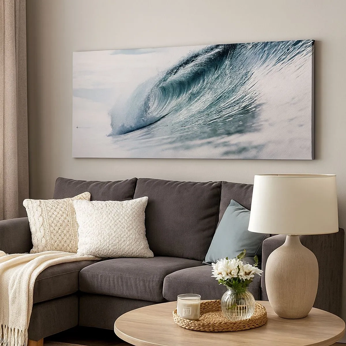 Vászonkép - Vízcsúcs - 100x40 cm