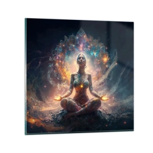 Üveg kép - A jó energia áramlása - 70x70 cm