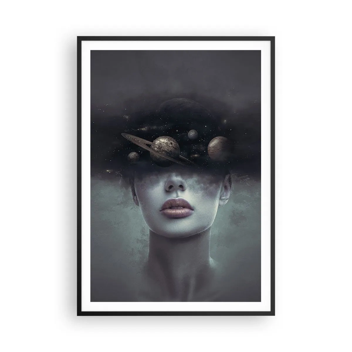 Poszter fehér keretben - És a bolygók megvadulnak... - 70x100 cm
