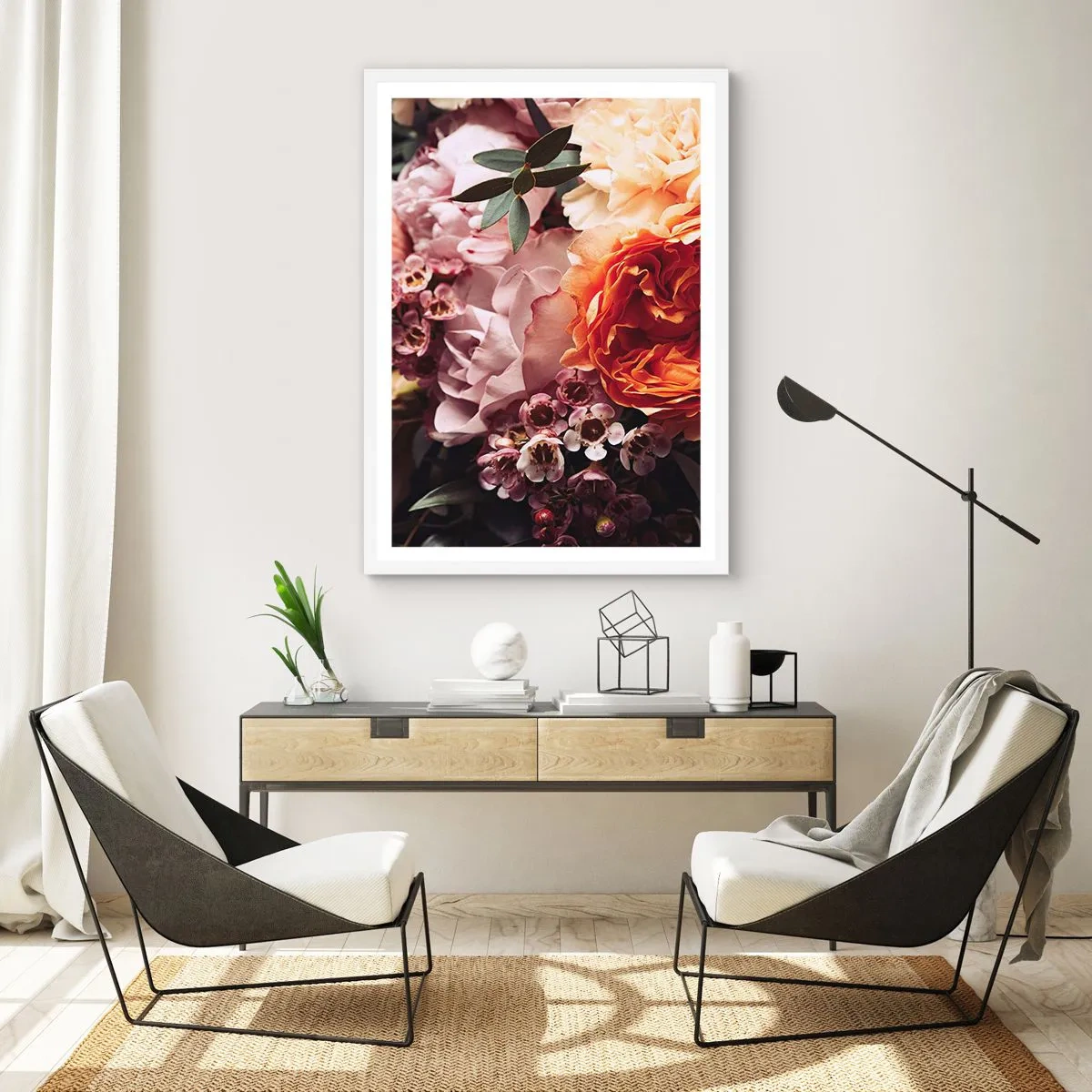 Poszter fekete keretben - Szépségbe burkolózva - 40x50 cm