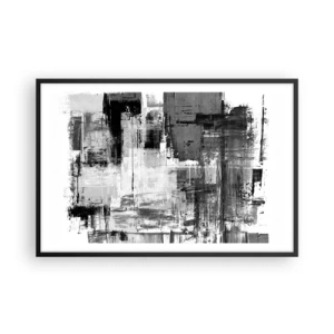 Poszter fehér keretben - A szürke szép - 91x61 cm