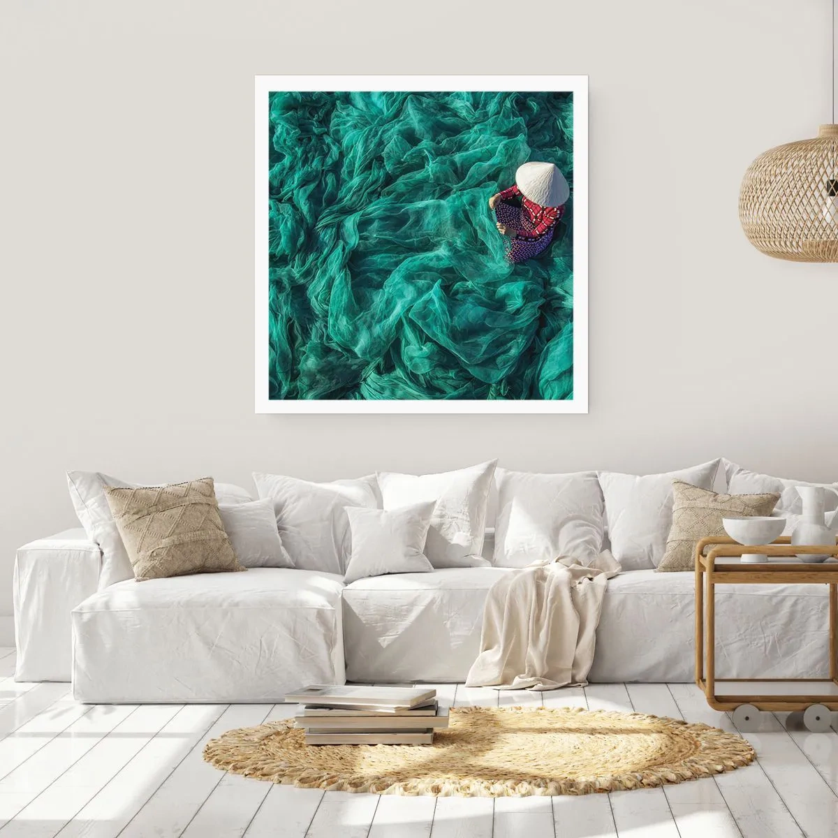Poszter - A hálók tengerében - 60x60 cm