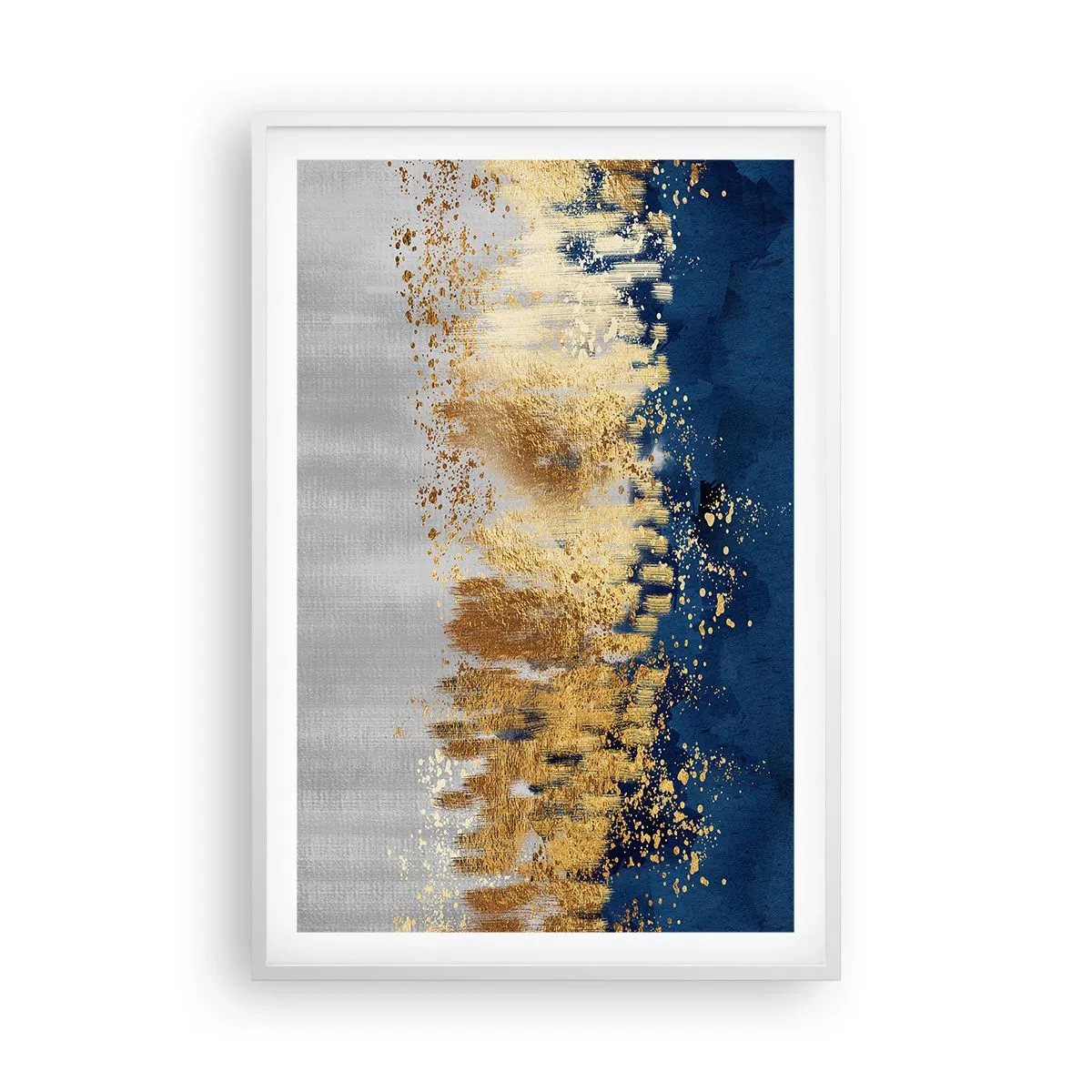 Poszter fekete keretben - Modern kompozíció csillogással - 61x91 cm