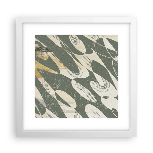 Poszter fekete keretben - Ritmikus absztrakció - 30x30 cm