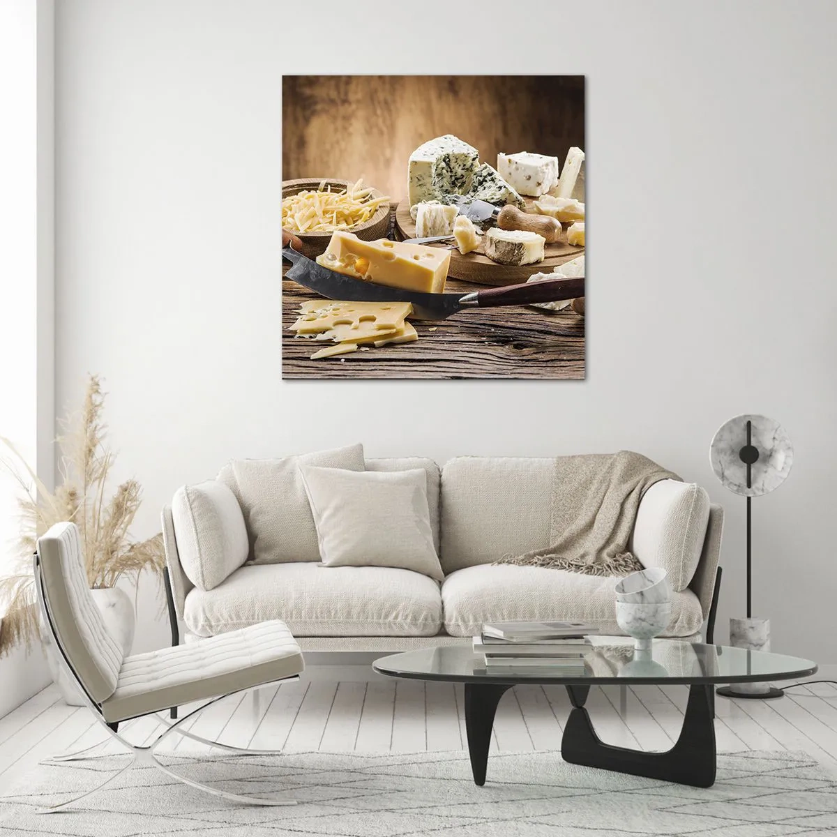 Üveg kép - Mosolyogj a sajtra - 30x30 cm