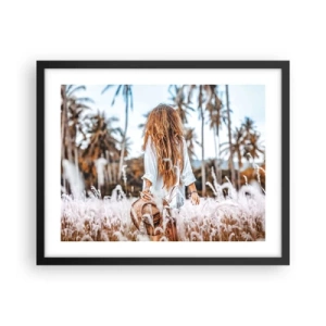 Poszter fehér keretben - Fűbolyhból született - 50x40 cm