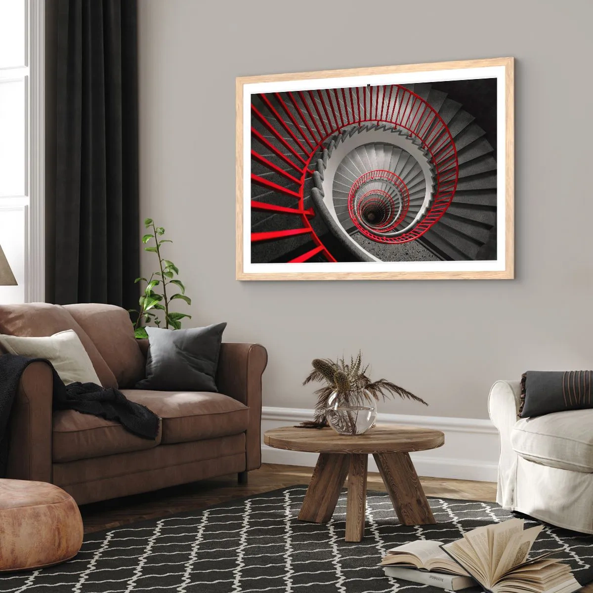 Poszter világos tölgy keretben - Építészeti játékok - 50x40 cm