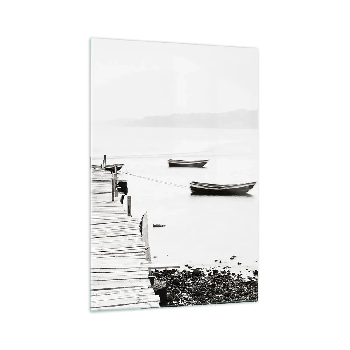 Üveg kép - Csendes és tiszta víz felett - 70x100 cm