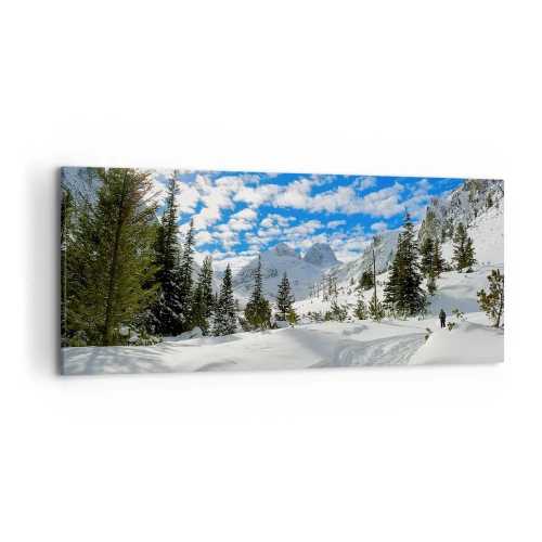 Vászonkép - A hóban és a napon - 120x50 cm