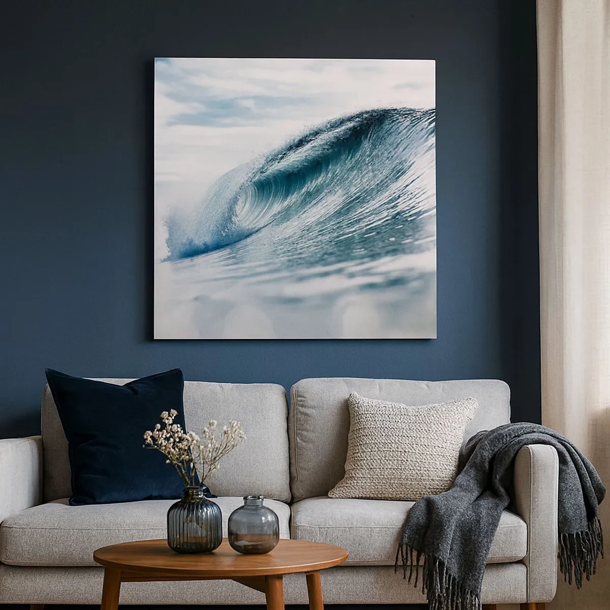 Vászonkép - Vízcsúcs - 30x30 cm