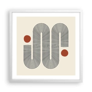 Poszter fekete keretben - Elejétől végéig - 50x50 cm