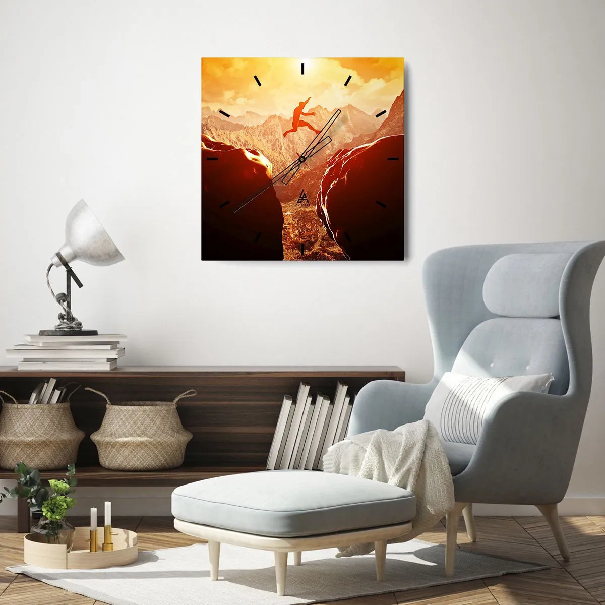 Falióra, Óra - Átlépve a határokat - 40x40 cm