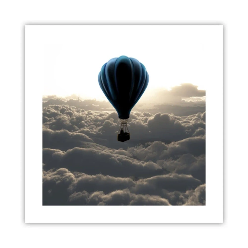 Poszter - Egy vándor a felhők felett - 40x40 cm