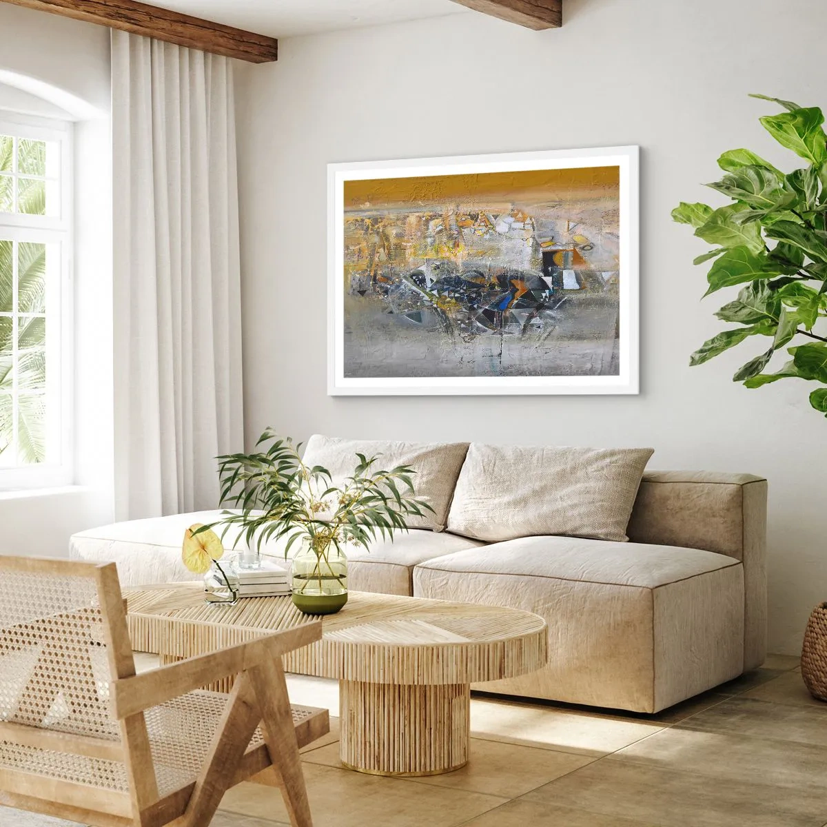 Poszter fekete keretben - Minden rendben lesz - 100x70 cm