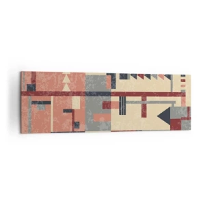 Vászonkép - A függőleges és vízszintes felületek kombinációja - 160x50 cm