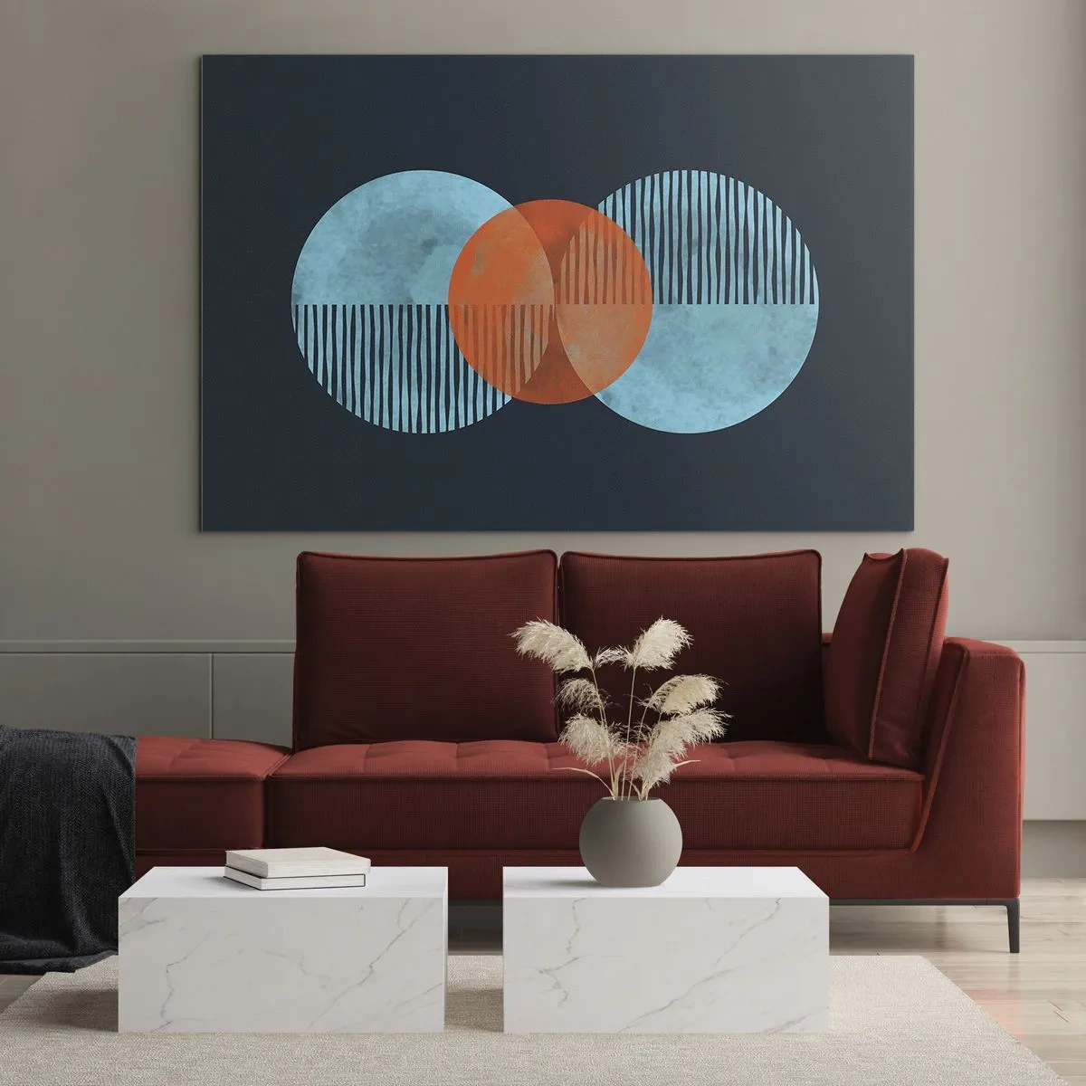 Üveg kép - Szimmetrikus kompozíció - 120x80 cm