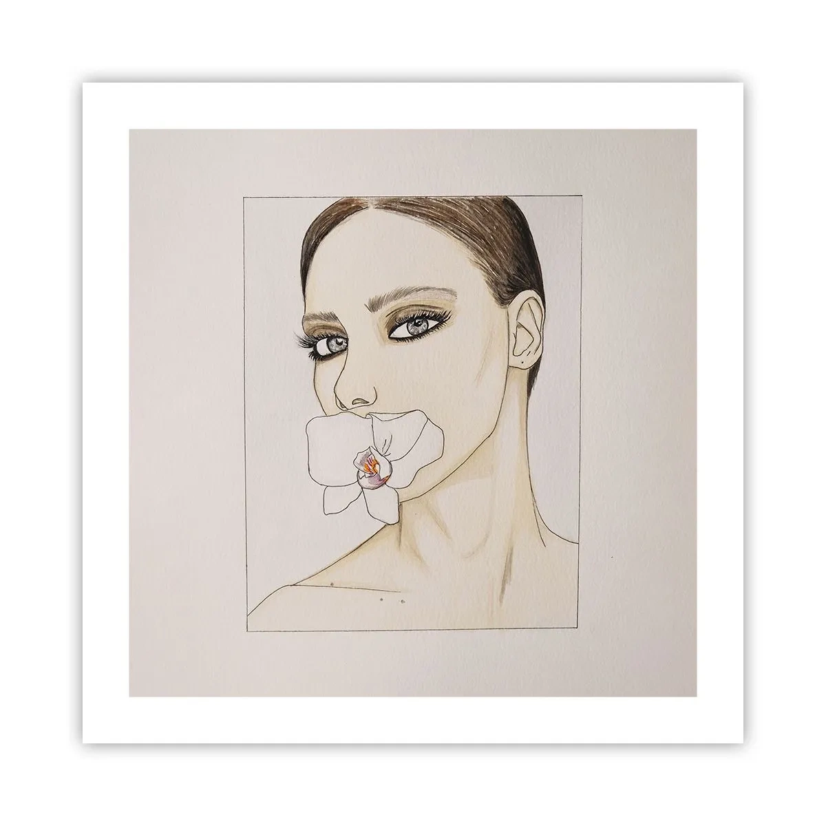 Poszter - Az elegancia és a szépség szimbóluma - 50x50 cm