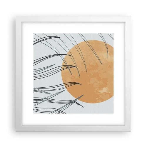 Poszter fekete keretben - Mindig a nap felé - 30x30 cm