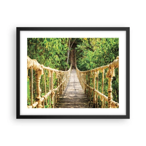 Poszter fehér keretben - Zöldben ragadva - 50x40 cm