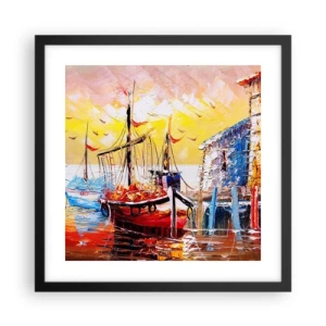 Poszter fehér keretben - Boldog visszatérés - 40x40 cm