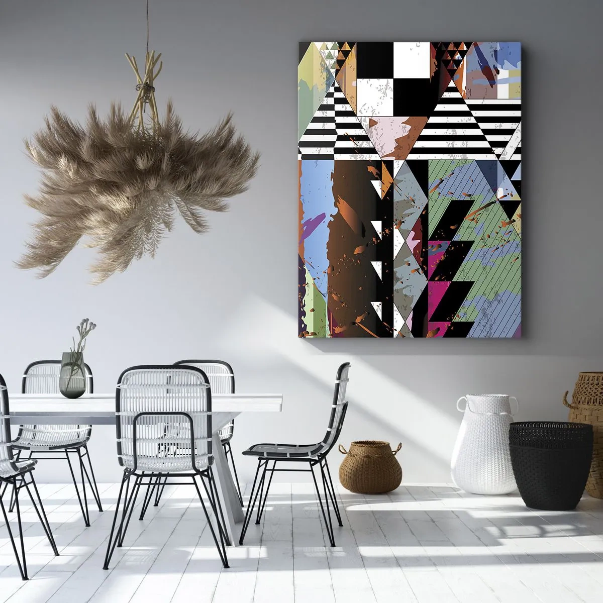 Vászonkép - Geometrikus és organikus - 45x80 cm