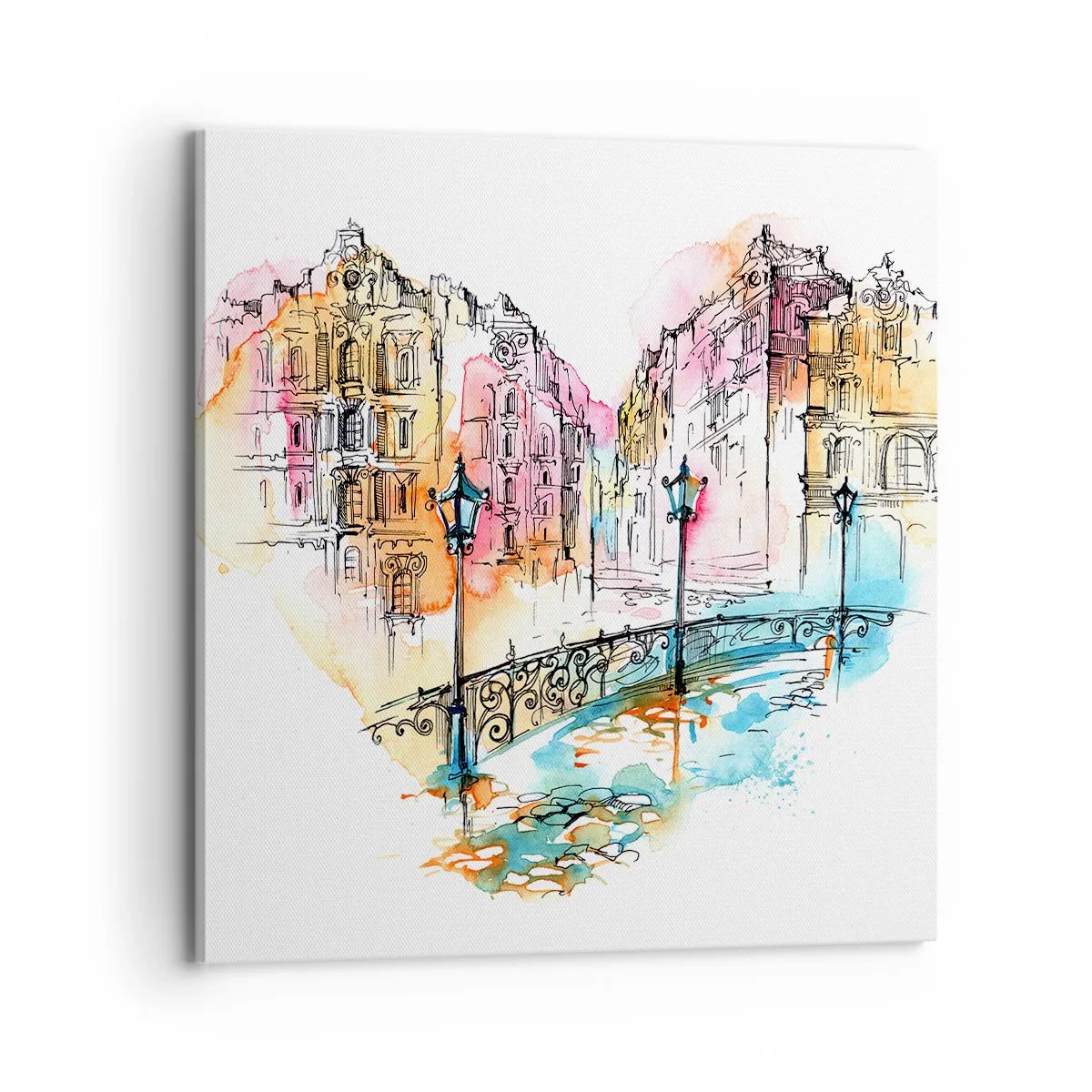 Vászonkép - A város szíve - 70x70 cm