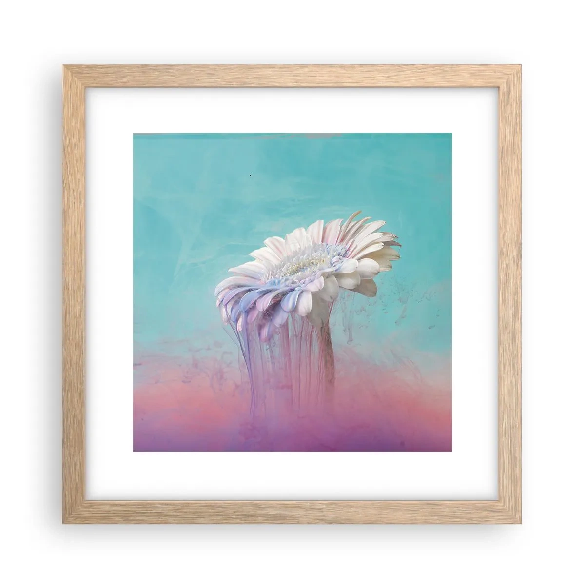 Poszter világos tölgy keretben - A virág alvilág - 30x30 cm