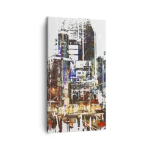Vászonkép - Csillogó város - 45x80 cm