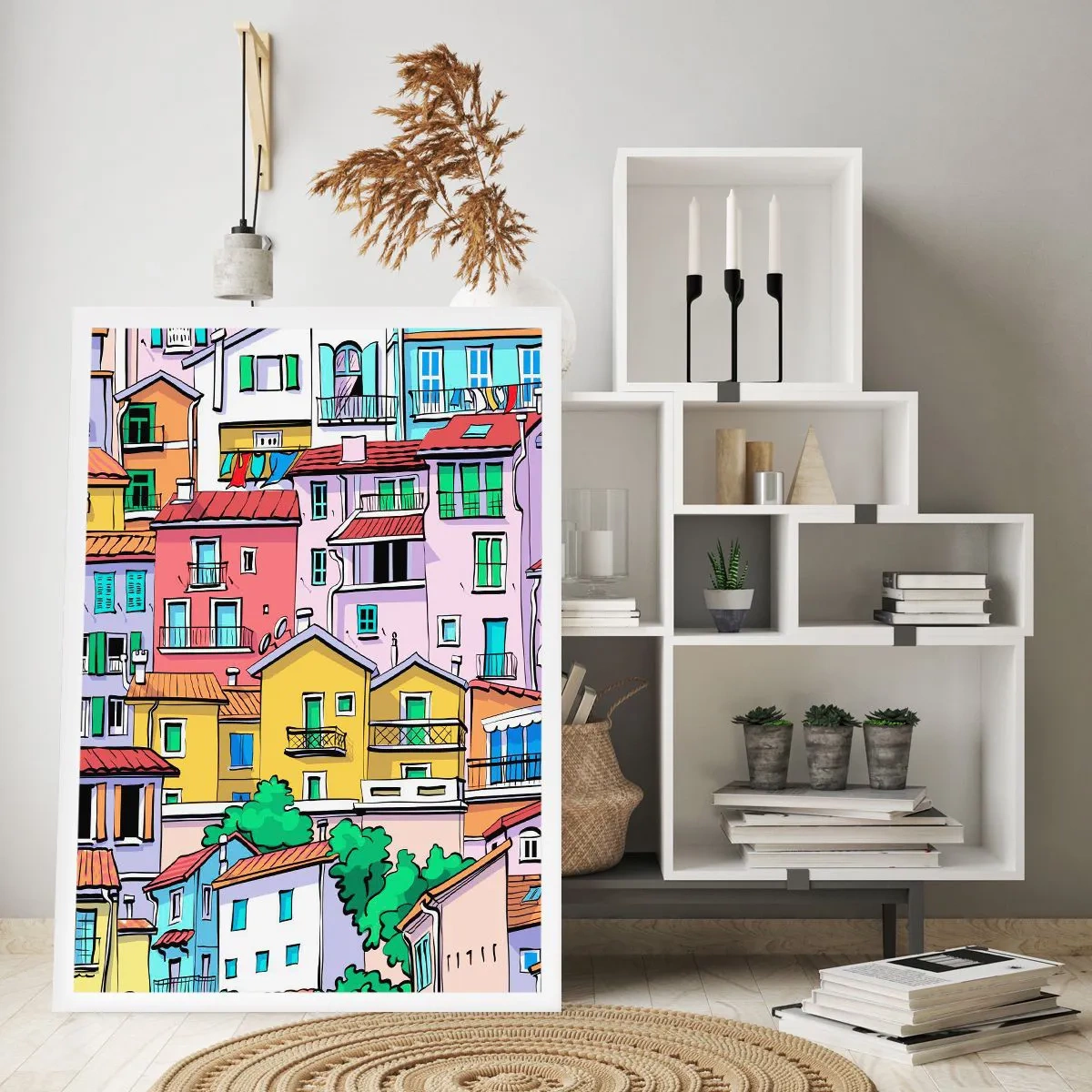 Poszter - Vidám város - 70x100 cm