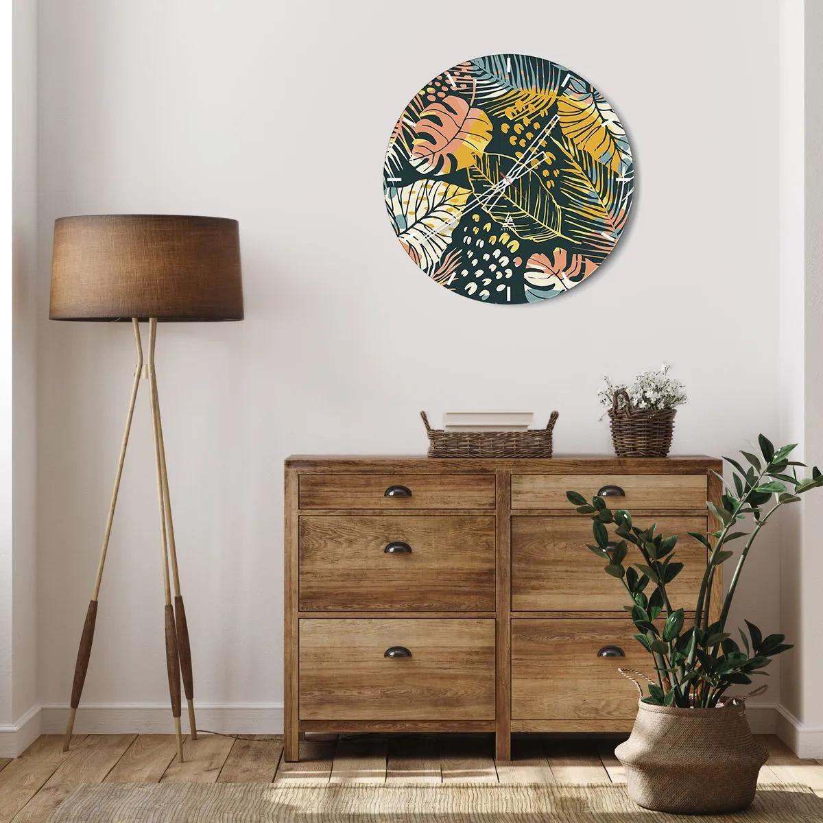 Falióra, Óra - Leveles fantázia - 30x30 cm