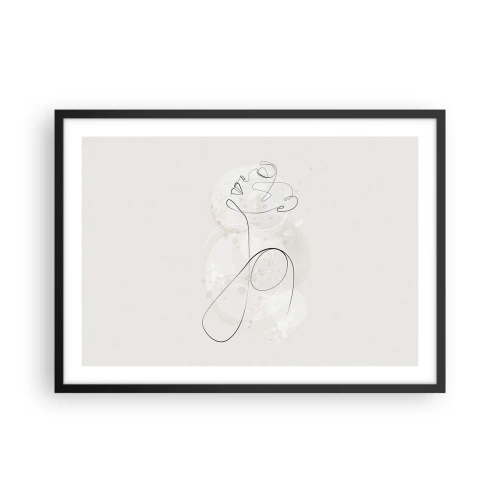 Poszter fehér keretben - A szépség spirálja - 70x50 cm