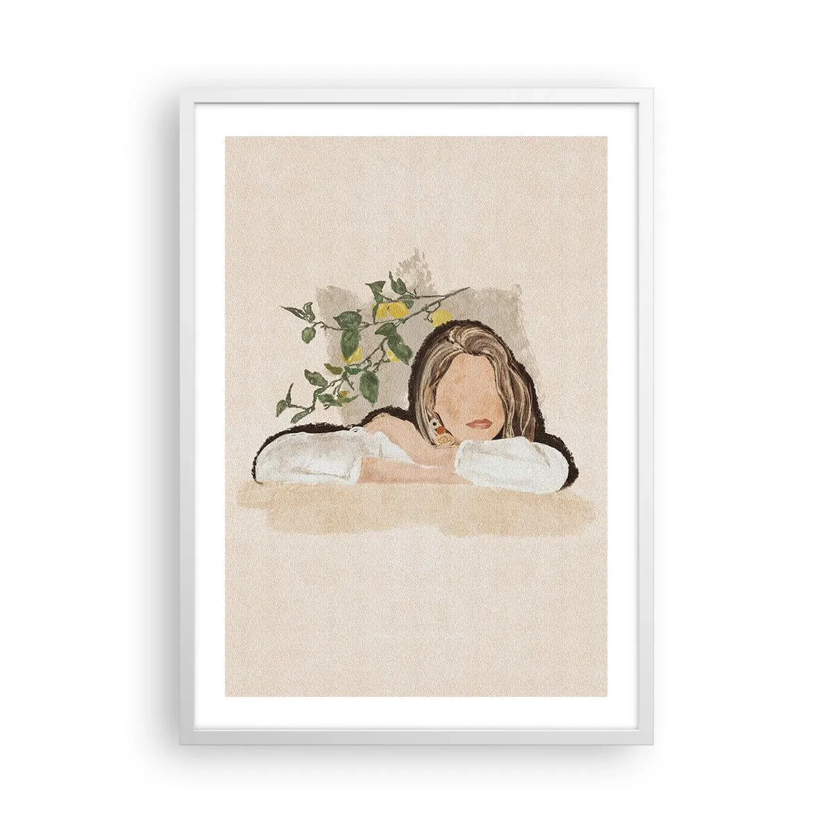 Poszter fekete keretben - Déli szépség - 50x70 cm