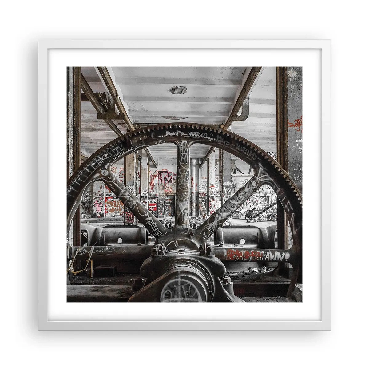 Poszter fekete keretben - A gyár titkos élete - 50x50 cm