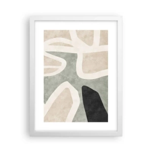 Poszter fekete keretben - Kompozíció fekete témával - 30x40 cm